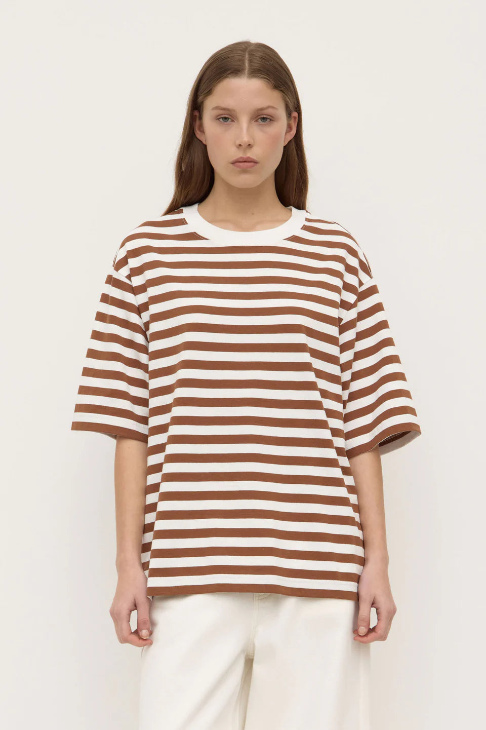 Monte Stripe Tee - Earth/Antique White-ASSEMBLY LABEL-P&K The General Store