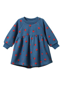 Ines Dress - Raspberry Blue Print-NATURE BABY-P&amp;K The General Store