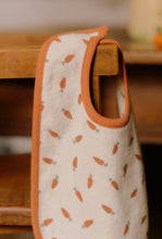 Load image into Gallery viewer, Reversible Bib - Carrot Print-NATURE BABY-P&amp;K The General Store
