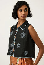 Load image into Gallery viewer, Tuva Vest - Charcoal Embroidery-NANCY BIRD-P&amp;K The General Store

