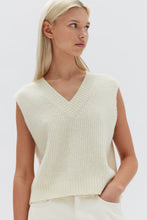 Load image into Gallery viewer, Nova Knit Vest Cream - Cream-ASSEMBLY LABEL-P&amp;K The General Store
