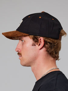Old Sea Dog Cap - Black/Brown-Just Another Fisherman-P&amp;K The General Store