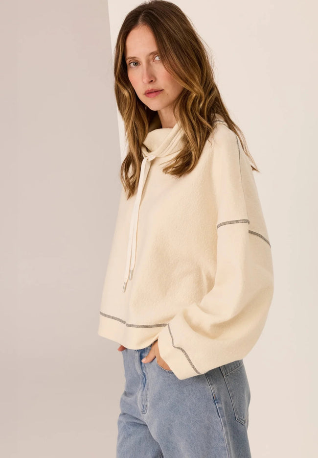 Jude Wool Knit - Ivory/Charcoal-POL-P&amp;K The General Store