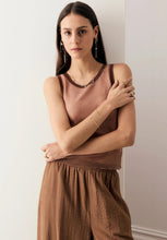 Load image into Gallery viewer, Kaspar Layered Tank - Pink/Toffee
