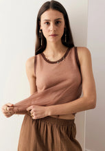 Load image into Gallery viewer, Kaspar Layered Tank - Pink/Toffee
