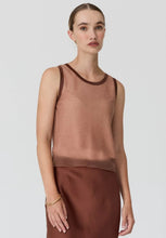 Load image into Gallery viewer, Kaspar Layered Tank - Pink/Toffee
