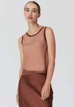 Load image into Gallery viewer, Kaspar Layered Tank - Pink/Toffee
