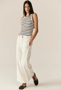 Luca Tank - White/Ink-POL-P&amp;K The General Store