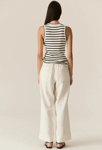 Luca Tank - White/Ink-POL-P&amp;K The General Store