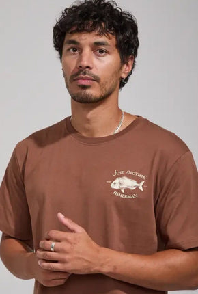 Snapper Sea Tee - Brown-Just Another Fisherman-P&amp;K The General Store