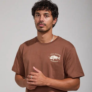 Snapper Sea Tee - Brown-Just Another Fisherman-P&amp;K The General Store