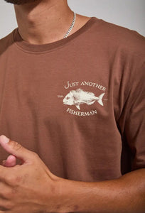 Snapper Sea Tee - Brown-Just Another Fisherman-P&amp;K The General Store