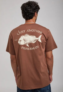 Snapper Sea Tee - Brown-Just Another Fisherman-P&amp;K The General Store