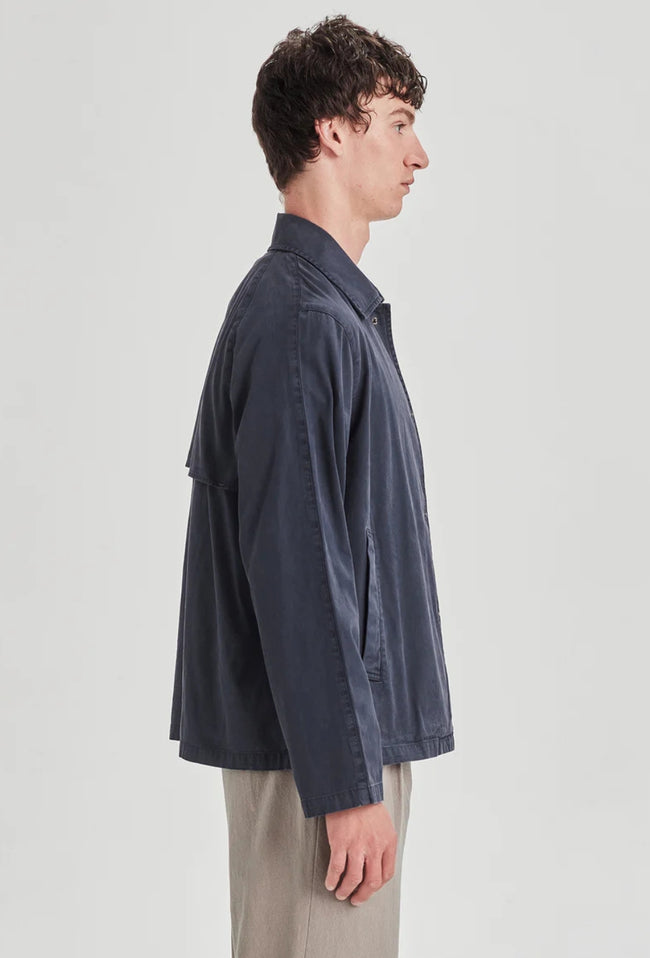 Mens Canvas Shirt Jacket - Vintage Midnight-COMMONERS-P&amp;K The General Store