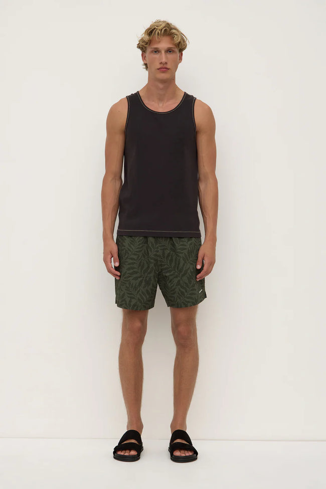 Palm Print Swim Short - Sorrel/Moss-ASSEMBLY LABEL-P&amp;K The General Store