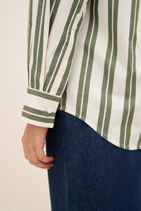 Petra Shirt - Forest Stripe-KOWTOW-P&amp;K The General Store