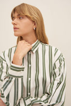 Load image into Gallery viewer, Petra Shirt - Forest Stripe-KOWTOW-P&amp;K The General Store
