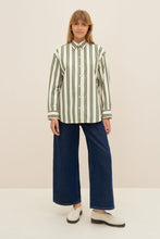 Load image into Gallery viewer, Petra Shirt - Forest Stripe-KOWTOW-P&amp;K The General Store
