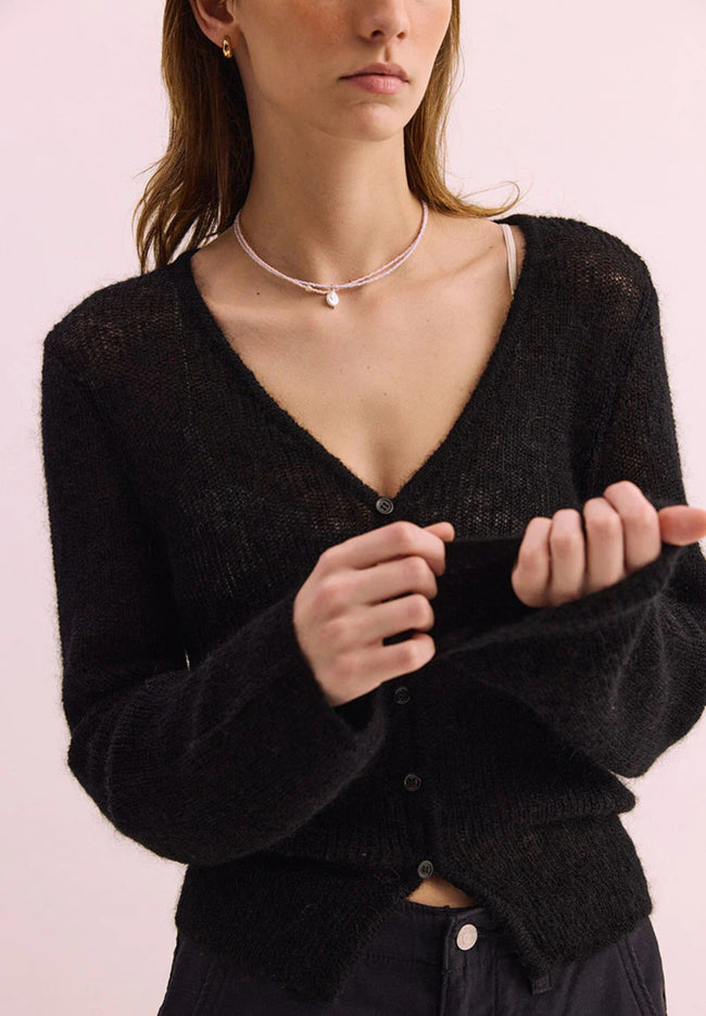 Lotus Cardi - Black-PHARLAIN-P&amp;K The General Store