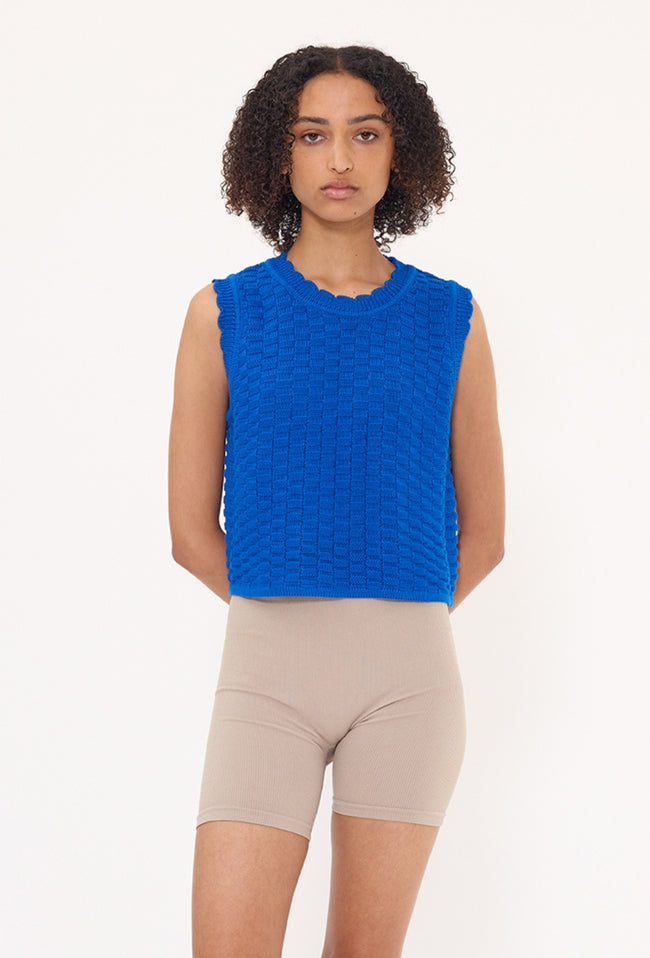 Ruth Top - Electric Blue-PHARLAIN-P&amp;K The General Store