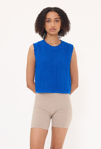 Ruth Top - Electric Blue-PHARLAIN-P&amp;K The General Store