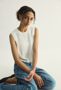 Ruth Top - White-PHARLAIN-P&amp;K The General Store