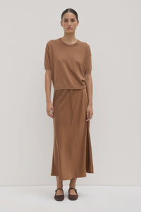Vanya Cotton Cashmere Boxy Knit - Bronze-ASSEMBLY LABEL-P&amp;K The General Store