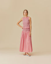 Load image into Gallery viewer, Anastasia Skirt - Red/Aqua/Tartan-RUBY-P&amp;K The General Store
