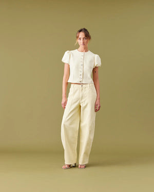 Carolyn Puff Sleeve Blazer - Butter-RUBY-P&amp;K The General Store