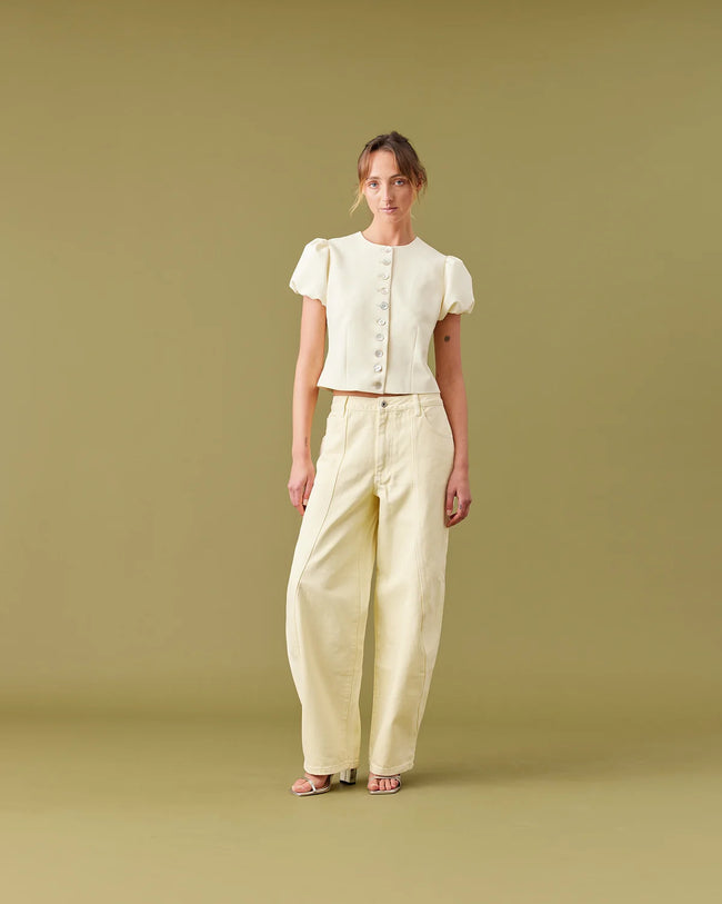 Carolyn Puff Sleeve Blazer - Butter-RUBY-P&amp;K The General Store
