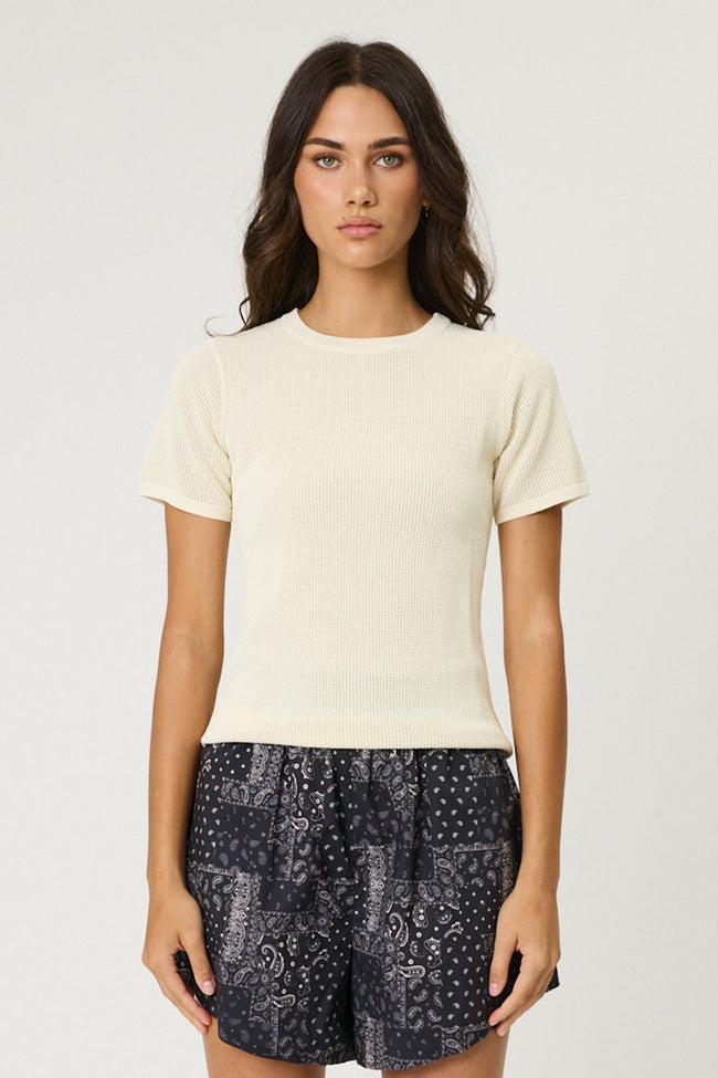 Ayla Tee -Bone-REMAIN-P&amp;K The General Store