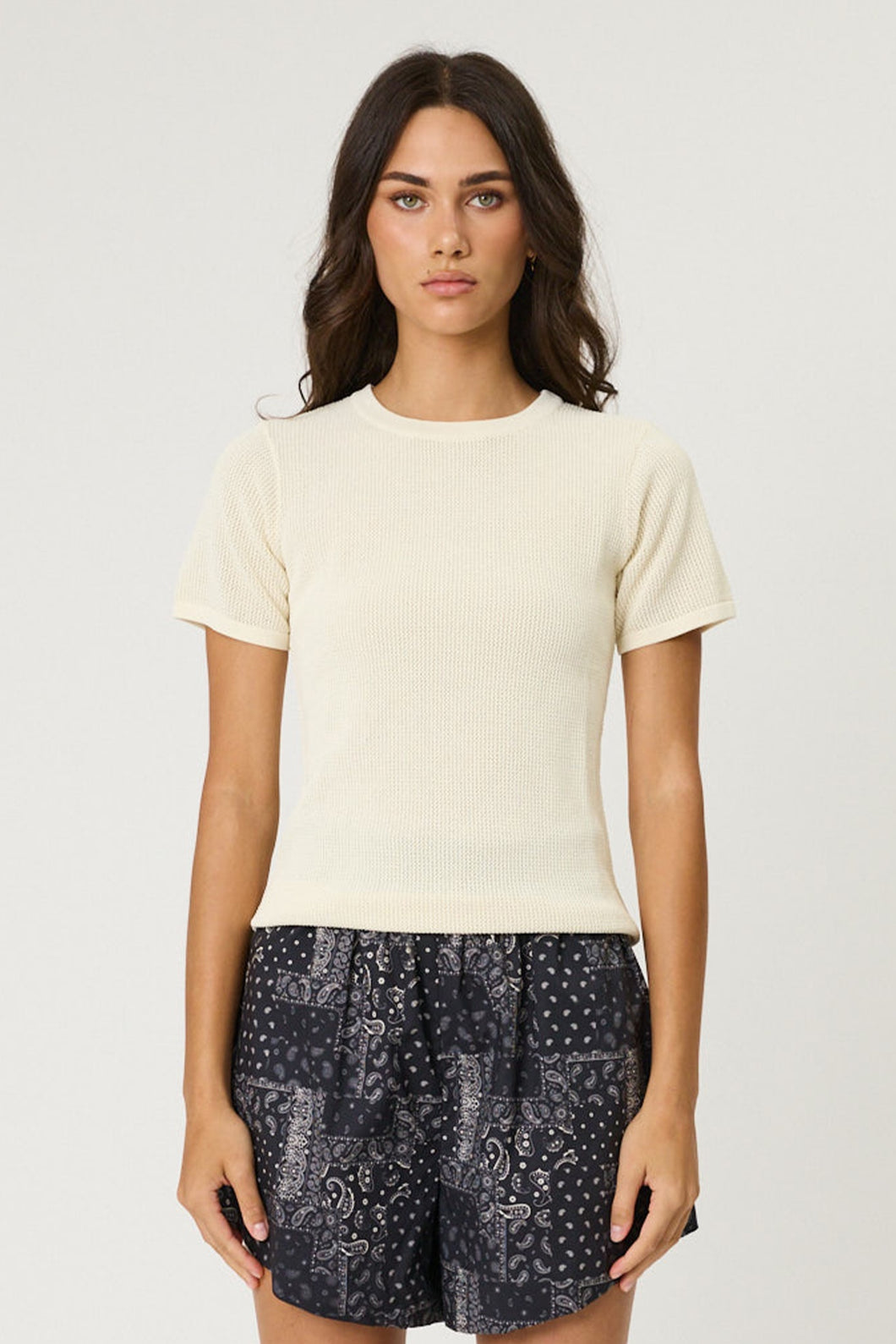 Ayla Tee -Bone-REMAIN-P&K The General Store