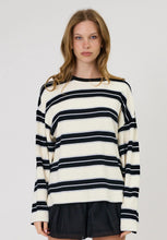 Load image into Gallery viewer, Miller Long Sleeve Tee - Ivory/Black Stripe-REMAIN-P&amp;K The General Store
