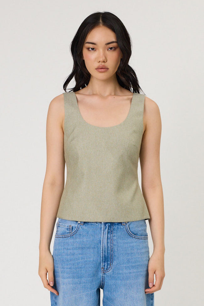 Amara Top - Seaweed-REMAIN-P&amp;K The General Store