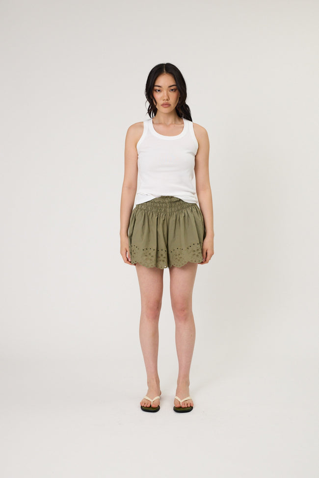 Bella Shorts - Seaweed-REMAIN-P&amp;K The General Store