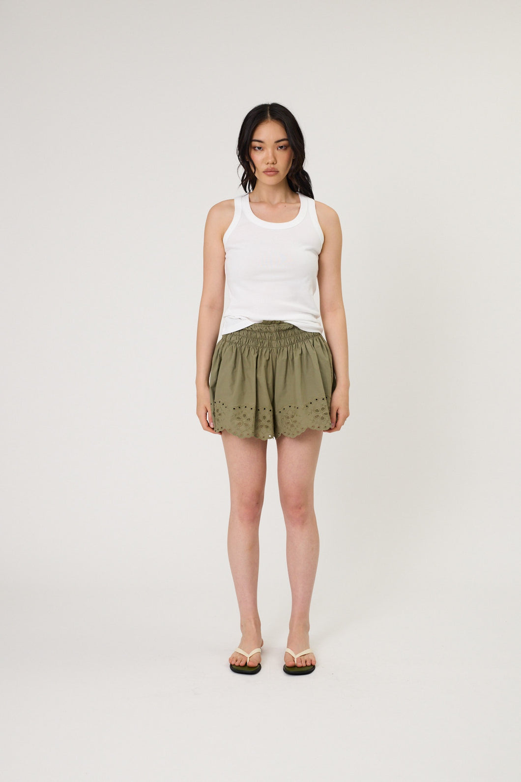 Bella Shorts - Seaweed-REMAIN-P&K The General Store