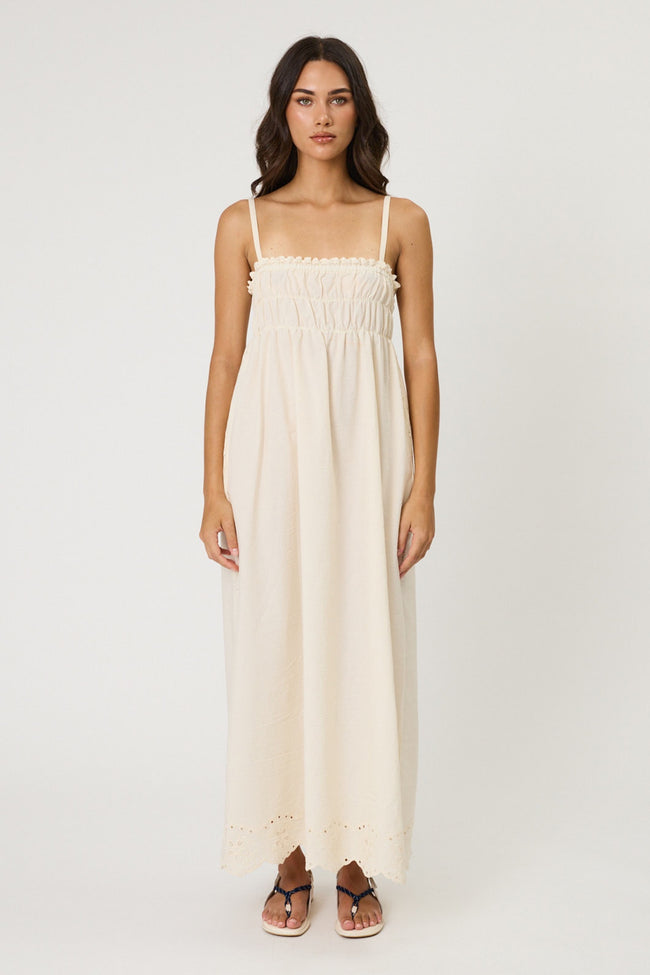 Leilani Maxi Dress - Bone-REMAIN-P&amp;K The General Store
