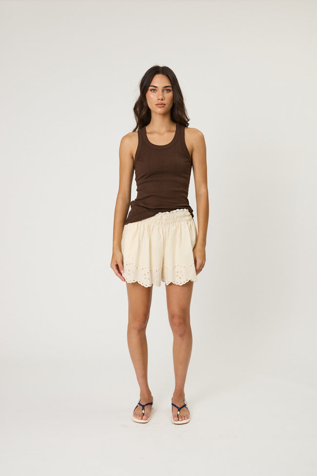 Leilani Shorts - Bone-REMAIN-P&amp;K The General Store