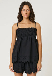 Leilani Cami - Black-REMAIN-P&amp;K The General Store