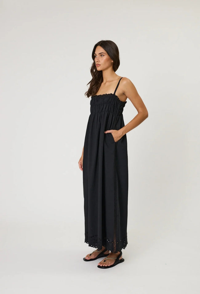 Leilani Maxi Dress - Black-REMAIN-P&amp;K The General Store