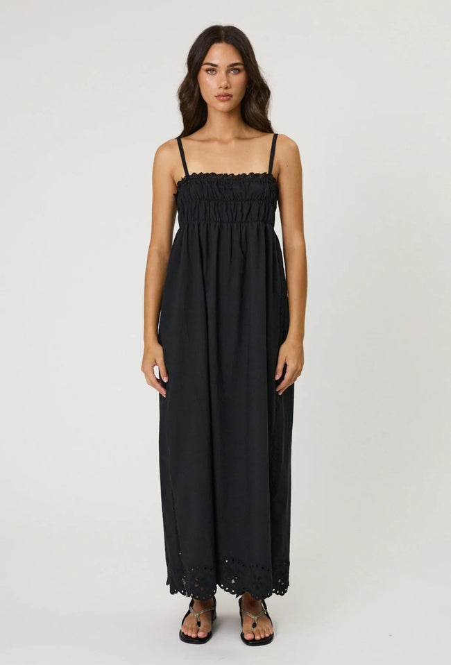 Leilani Maxi Dress - Black-REMAIN-P&amp;K The General Store