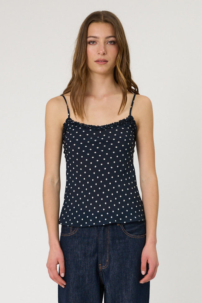 Marley Cami - Indigo Spot-REMAIN-P&amp;K The General Store