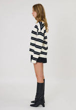 Load image into Gallery viewer, Miller Long Sleeve Tee - Ivory/Black Stripe-REMAIN-P&amp;K The General Store
