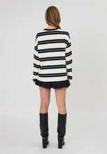 Load image into Gallery viewer, Miller Long Sleeve Tee - Ivory/Black Stripe-REMAIN-P&amp;K The General Store
