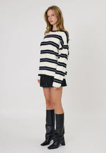 Load image into Gallery viewer, Miller Long Sleeve Tee - Ivory/Black Stripe-REMAIN-P&amp;K The General Store
