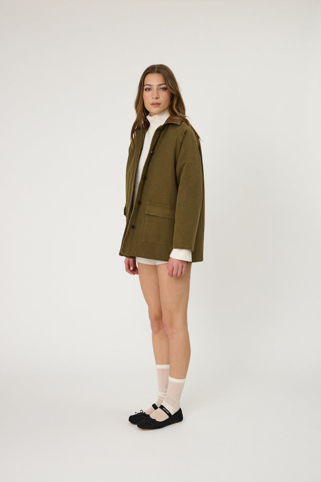 Noel Jacket - Olive-REMAIN-P&amp;K The General Store