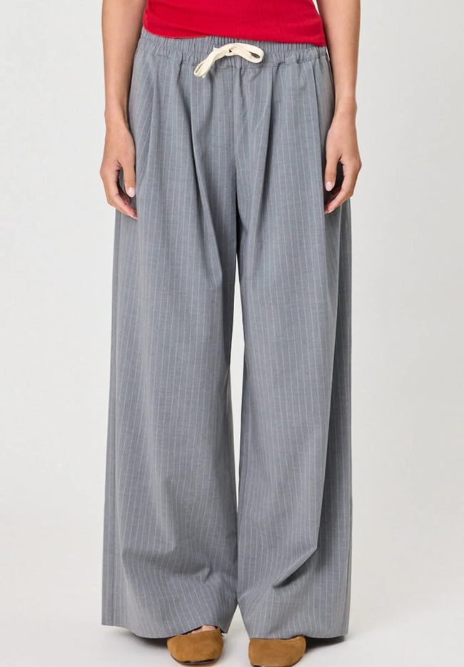Rhodes Pants - Grey Stripe-REMAIN-P&amp;K The General Store