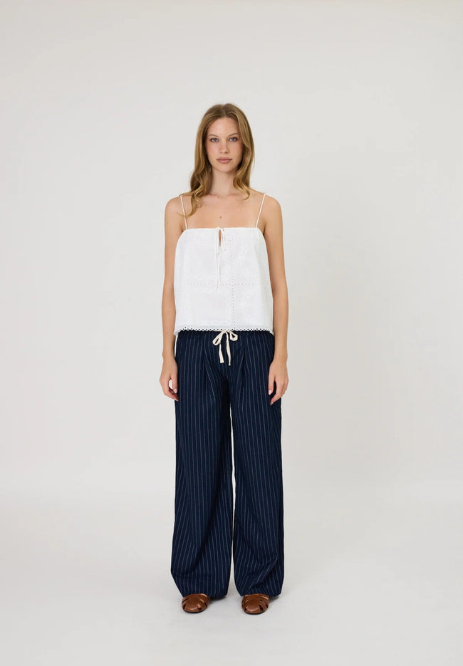 Rhodes Pants - Midnight Stripe-REMAIN-P&amp;K The General Store