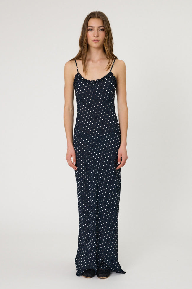 Sienna Maxi Dress - Indigo Spot-REMAIN-P&amp;K The General Store