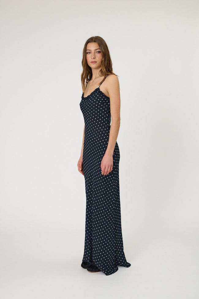 Sienna Maxi Dress - Indigo Spot-REMAIN-P&amp;K The General Store
